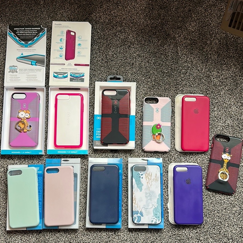 iPhone 8 Plus cases x11 (multiple brands)